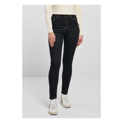 Dámské organické Skinny Jeans s vysokým pasem - modré