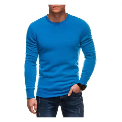 Edoti BASIC men's uniform round neck sweatshirt - blue