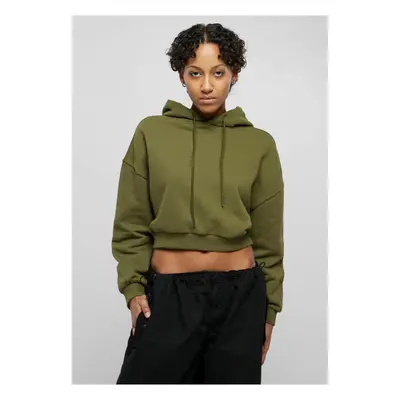 Dámy Cropped Heavy Hoody summerolive