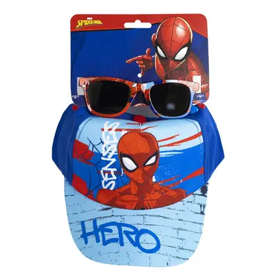 CAP SET OF SUNGLASSES SPIDERMAN