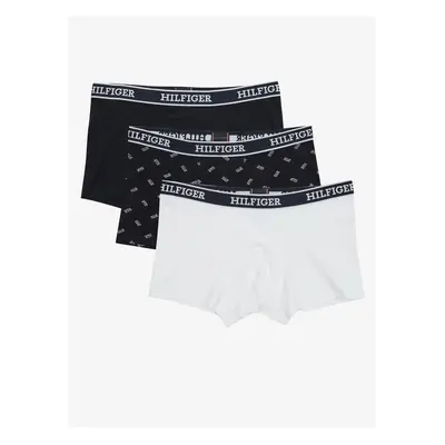 Set tří boxerek v bílé a černé barvě Tommy Hilfiger Underwear - Pánské