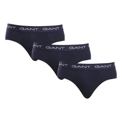 3PACK pánské slipy Gant modré