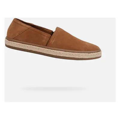 Světle hnědé pánské slip on espadrilky Geox Pantelleria - Pánské