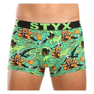 Pánské boxerky Styx art sportovní guma tropic