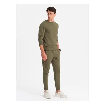 Ombre BASIC men's cotton sweatshirt set BASIC sweatshirt + joggers