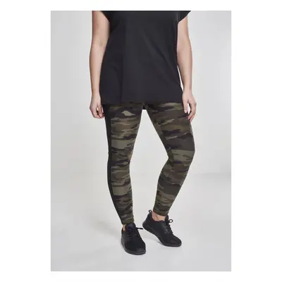 Dámské legíny Camo Stripe woodcamo/blk