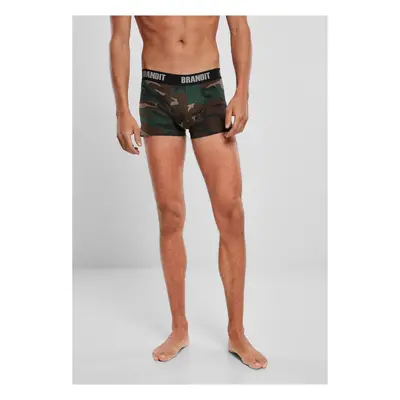 Boxerky Logo 2er Pack woodland/black