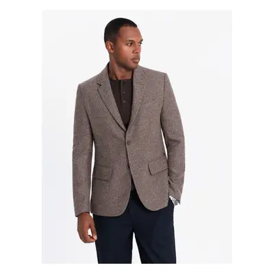 Ombre Classic men's rayon blazer - brown