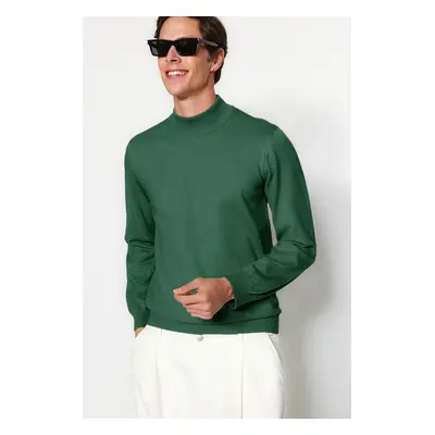 Trendyol Khaki Regular Half Turtleneck Plain Knitwear Sweater