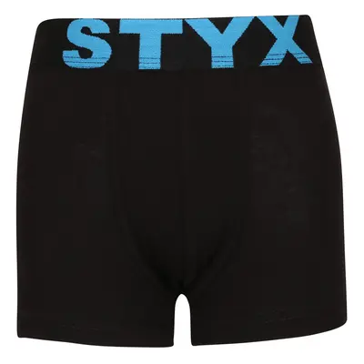 Dětské boxerky Styx sportovní guma černé