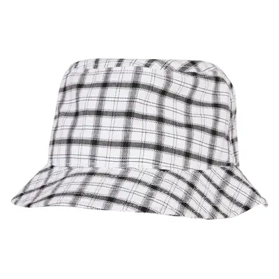 Check Bucket Hat bílá/šedá