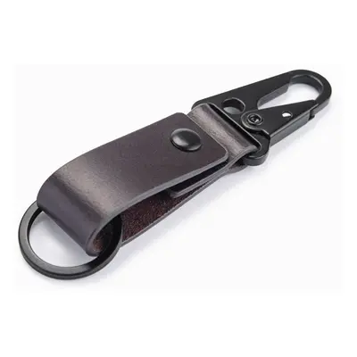 Ombre Men's key ring with snap hook - black