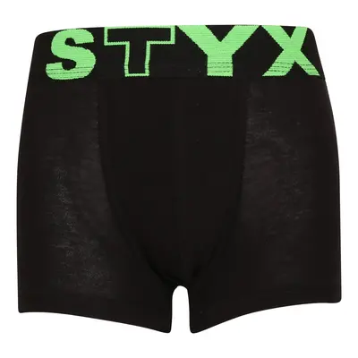 Dětské boxerky Styx sportovní guma černé