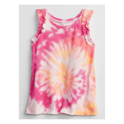 GAP Dětský top ruffle tank - Holky