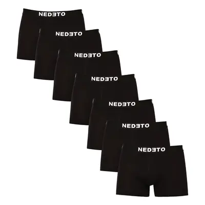 7PACK pánské boxerky Nedeto černé