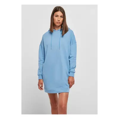 Dámské organické oversized froté šaty kapucí horizont blue