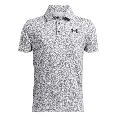 UA Playoff Printed Polo-WHT