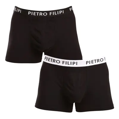 2PACK pánské boxerky Pietro Filipi černé