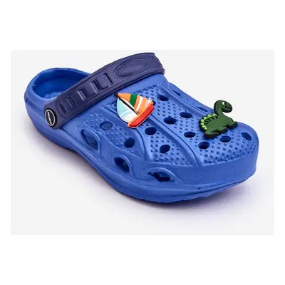 WJ1 Dětské pěnové lehké sandály Crocs Modre Sweets