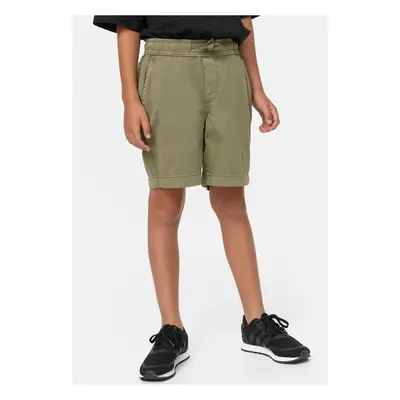 Boys Strech Twill Joggshorts olivové