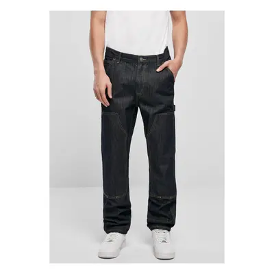 Double Knee Jeans máchaný denim