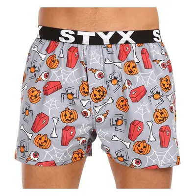 Pánské trenky Styx art sportovní guma Halloween rakve