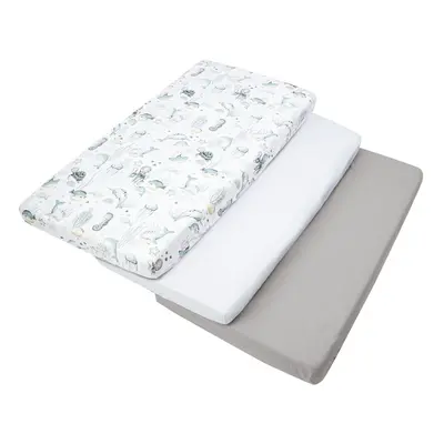 Medi Partners Set of pcs. Fitted Sheet 60x120 cm 100% Cotton Baby Bed Linen Mattress