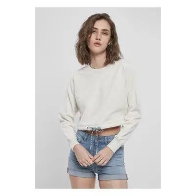 Dámský oversized Cropped Crewneck světle šedý