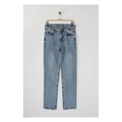 Trendyol Blue Straight Fit Jeans