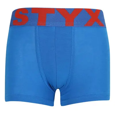 Dětské boxerky Styx sportovní guma modré