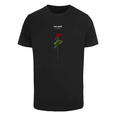 Černé tričko Lost Youth Rose Tee