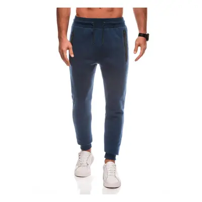 Edoti Men's BASIC uniform sweatpants - navy blue V-5 EM-PABS