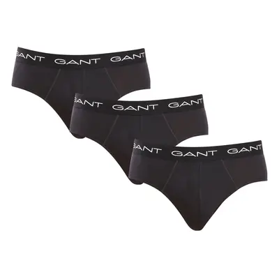 3PACK pánské slipy Gant černé