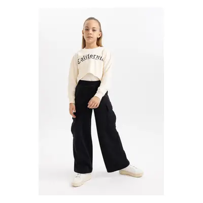 DEFACTO Girl's Cargo Fit Sweatpants