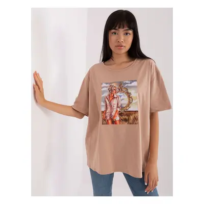 T-shirt-LK-TS-509353-1.33P-dark beige