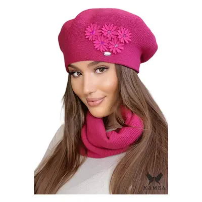 Dámský baret Kamea Kamea_Beret_K.22.051.30_Fuchsia