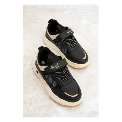 Soho Black-Beige Kids Sneaker