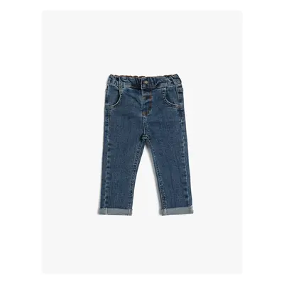 Koton Jeans with Pocket Detail Elastic Waist Cotton