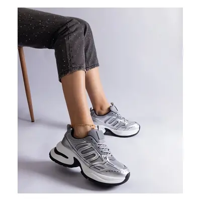 D/CEO Garza silver women's sports sneakers