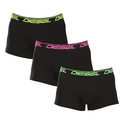 3PACK pánské boxerky Diesel černé