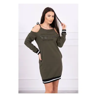 Šaty Tres Chic khaki