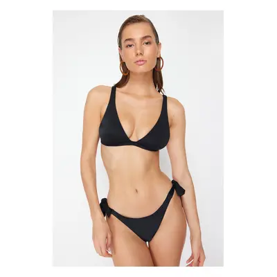 Trendyol Black Triangle Bikini Top