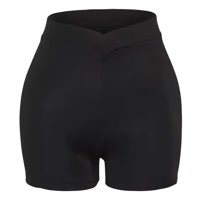 Trendyol Black High Waist Shorts Bikini Bottom