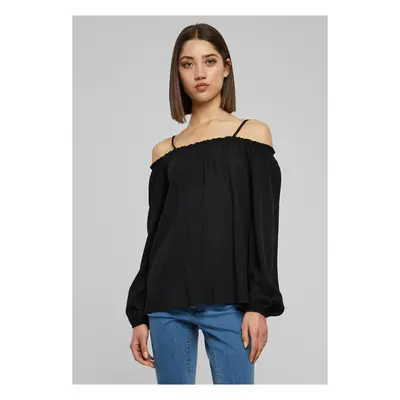 Dámské Cold Shoulder Longsleeve černé