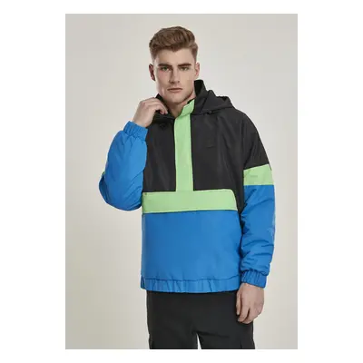 Bunda 3-Tone Neon Mix Pull Over Jacket černá/kobaltově modrá