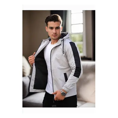 84690 Dewberry Seasonal Mens Jacket-BEIGE-BLACK