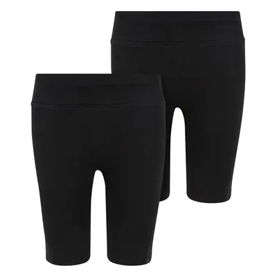 Dívčí cyklistické šortky High Waist 2-balení černá+černá