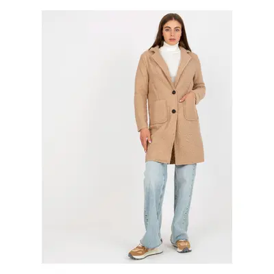 Coat TW-PL-BI-7372.18-beige