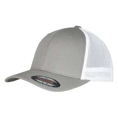 Flexfit Trucker Recycled Mesh šedá/bílá