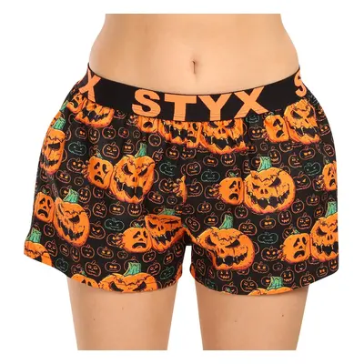 Dámské trenky Styx art sportovní guma Halloween dýně